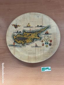 Segunda Mão: Plato de bambú, decoración